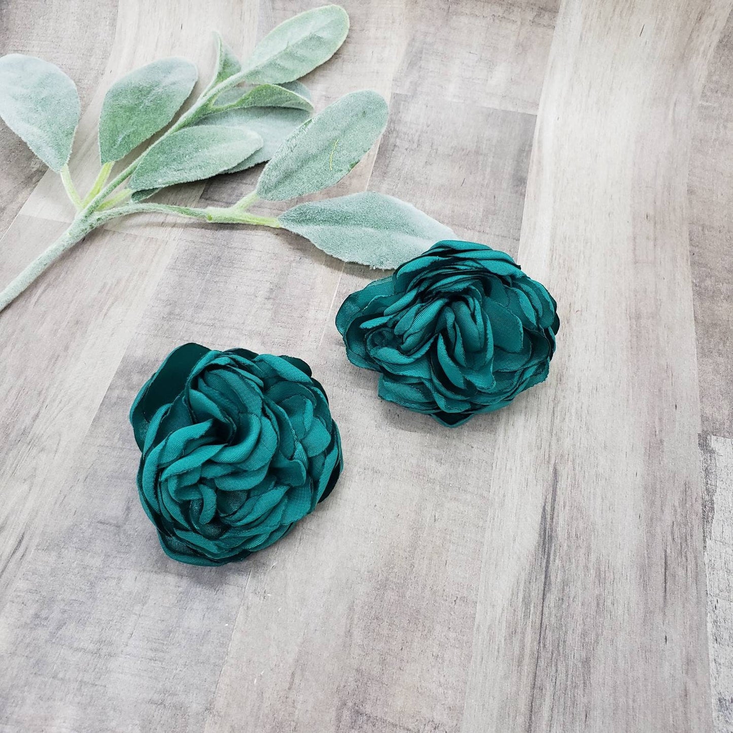 Deep Teal   Earrings, , Eye Catching Flower ,Beautiful and delicate gift for her.