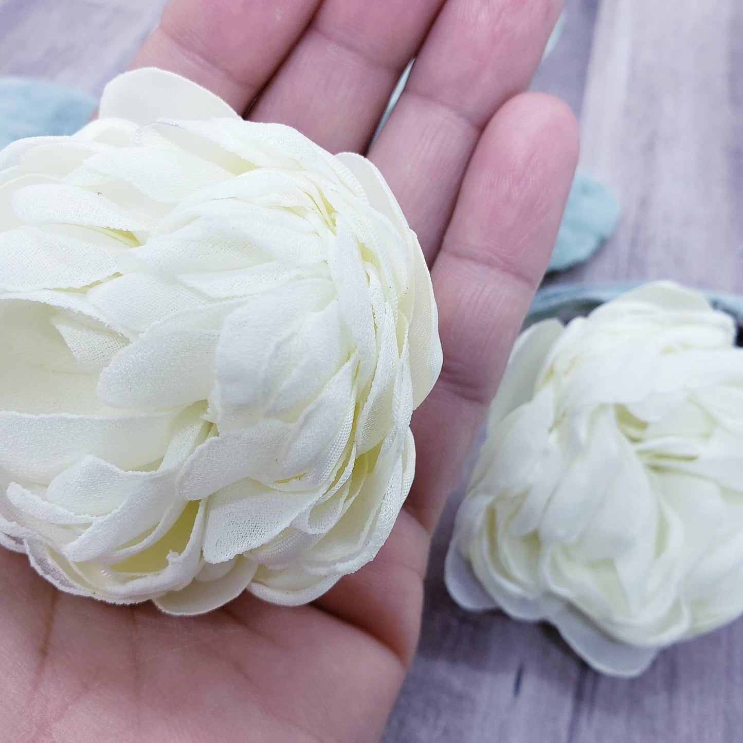 Cream , Eye Catching Flower  Earrings, Beautiful and delicate gift for Bride