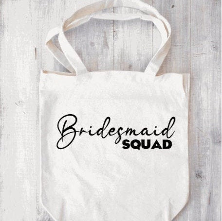 Bridesmaid Gift Tote Bag, bridesmaid thanks gift bag.