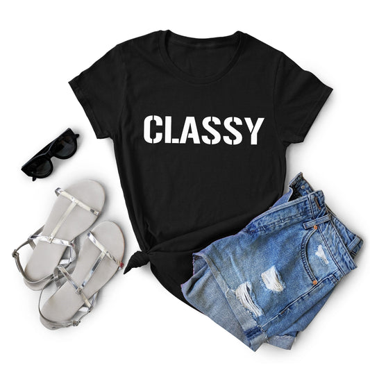 Classy Black T shirt, Women Shirt, Unisex T-shirt, Cotton Tee, Soft T-shirt