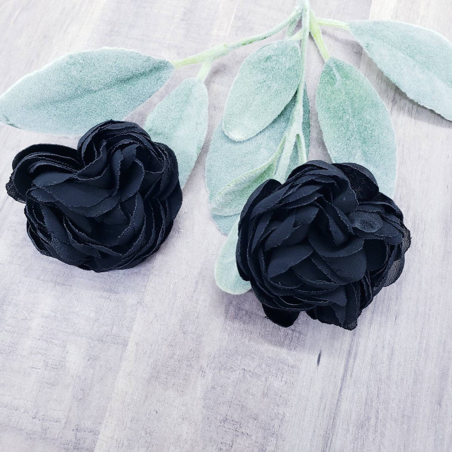 Elegant Black Flower  Earrings, Beautiful and delicate gift.