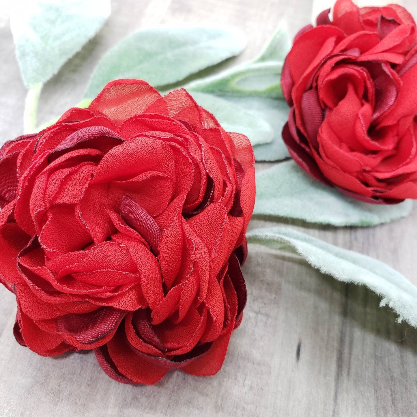 Red, Eye Catching Flower  Earrings, Beautiful , sexy and delicate jewelry gift.