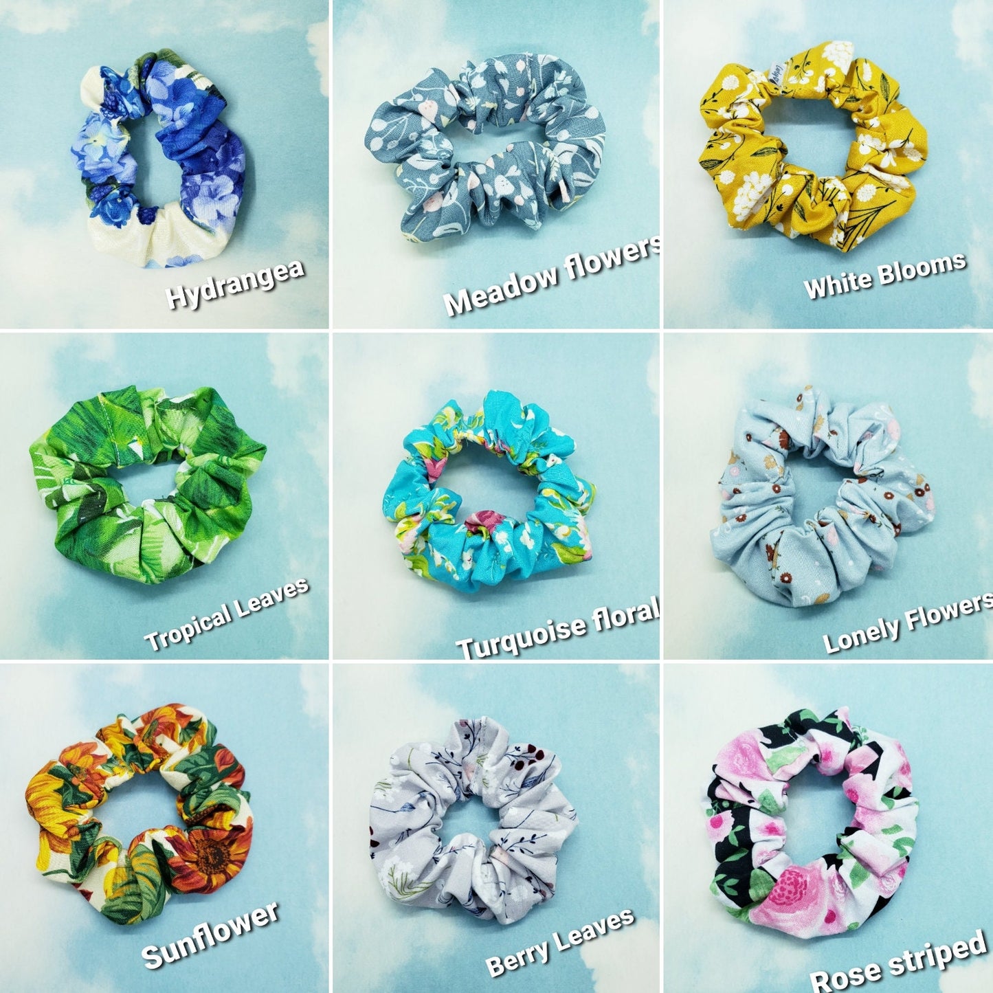 Match your Mask" Scrunchie, 100% cotton, Perfect gift .