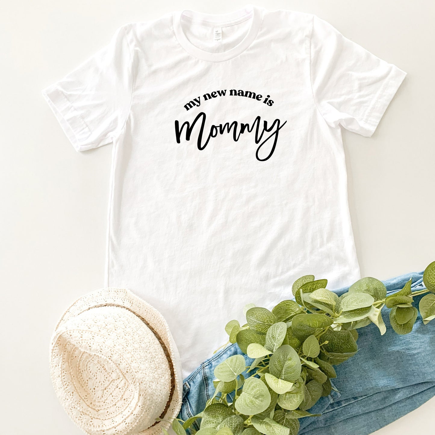 My new name is Mommy T-shirt/ Mom Motivational T-shirt/ Inspirational Mama Tee/ New Mom shirt