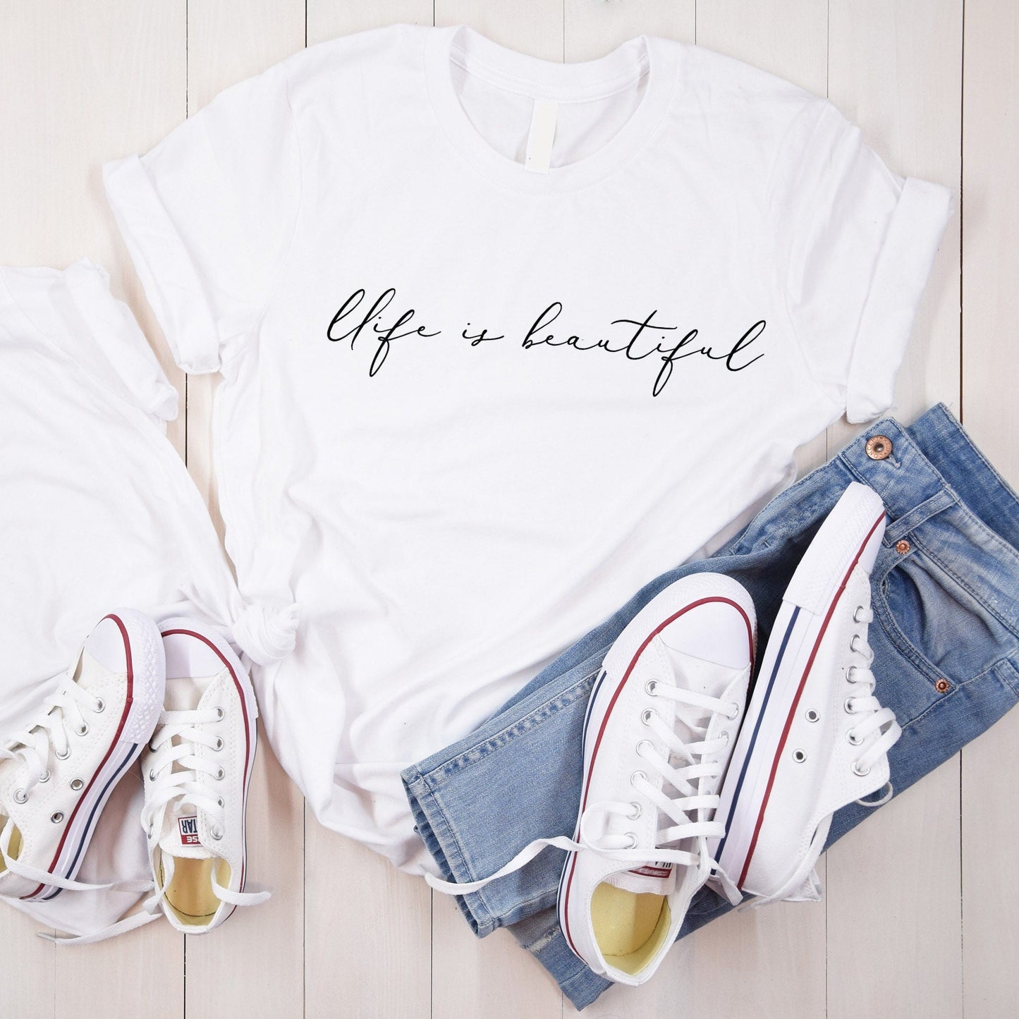 Life is Beautiful T-shirt/ Positive shirt/ Inspirational Girl Tee/ Empowering Women shirt