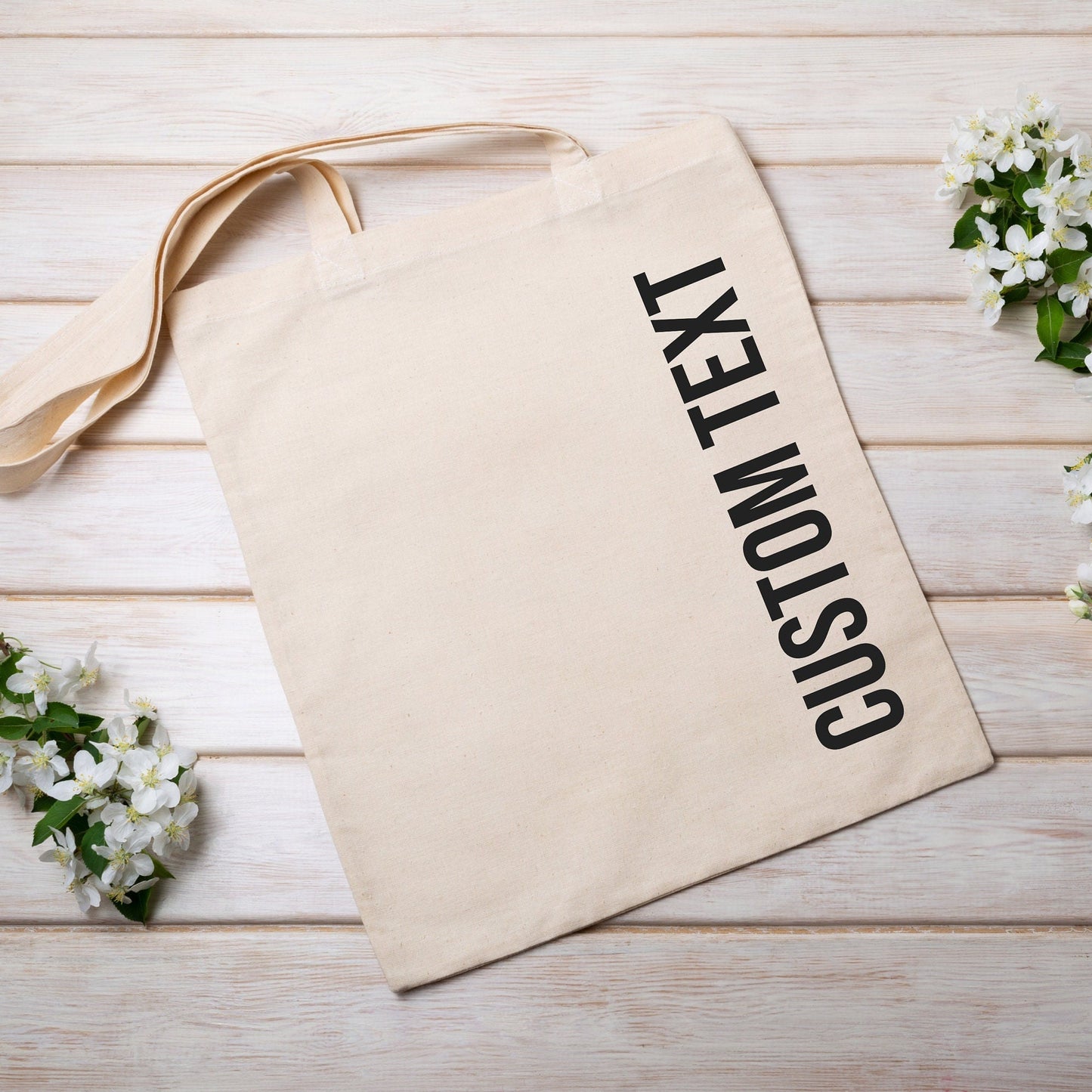 Custom Black Canvas Tote Bag, Multi-purpose Canvas Bag, Personalized Tote Bag