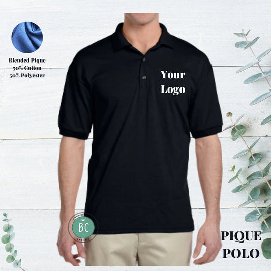 Unisex Performance Polo, Personalized Name Polo, Custom Embroidered corporation Polo