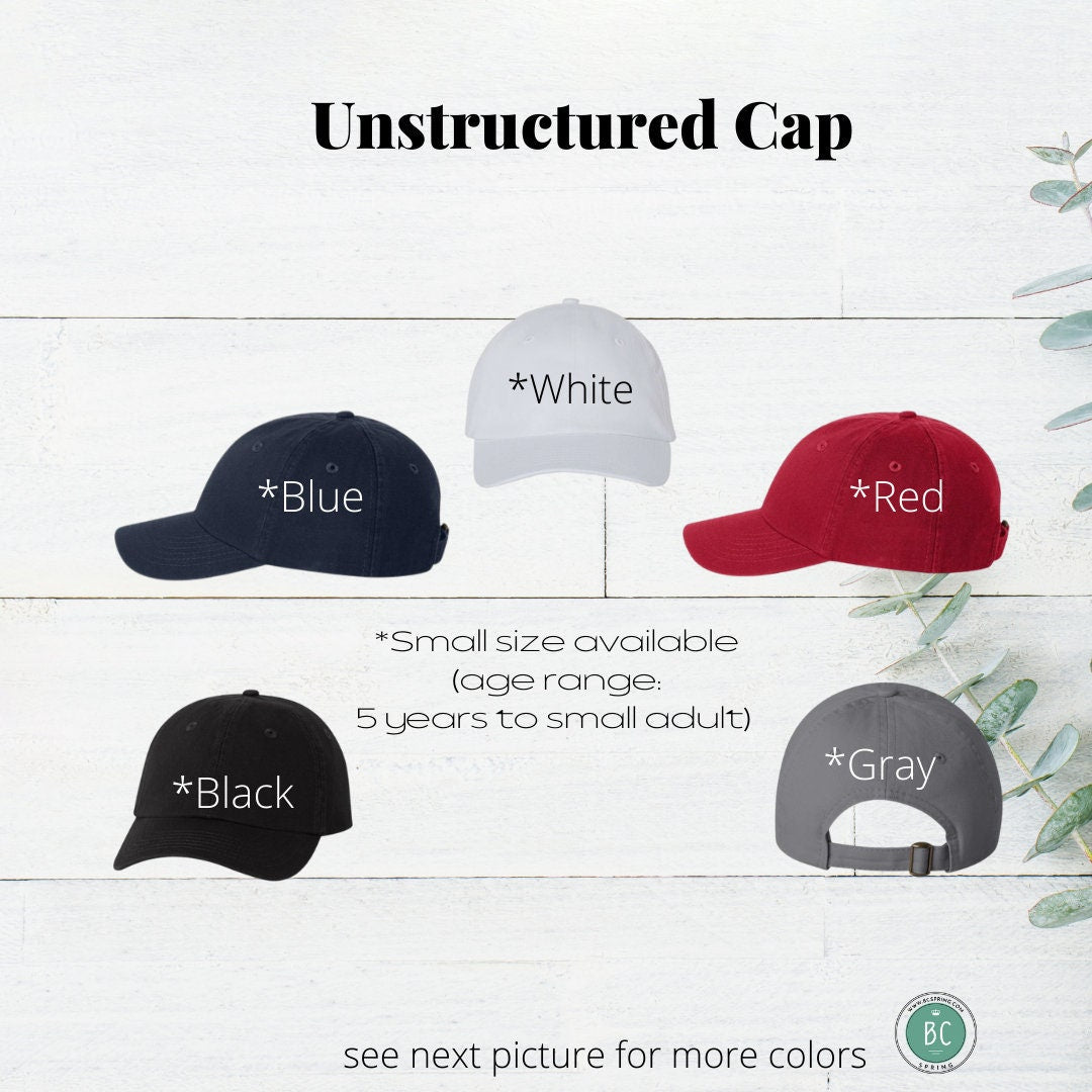 Personalized baseball cap, Custom printed cap, Text name cap/ Father's day gift