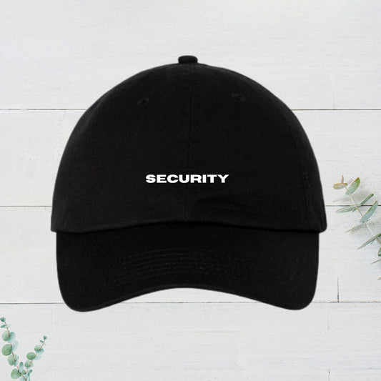 Security, Baseball cap, Adjustable Printed Hat