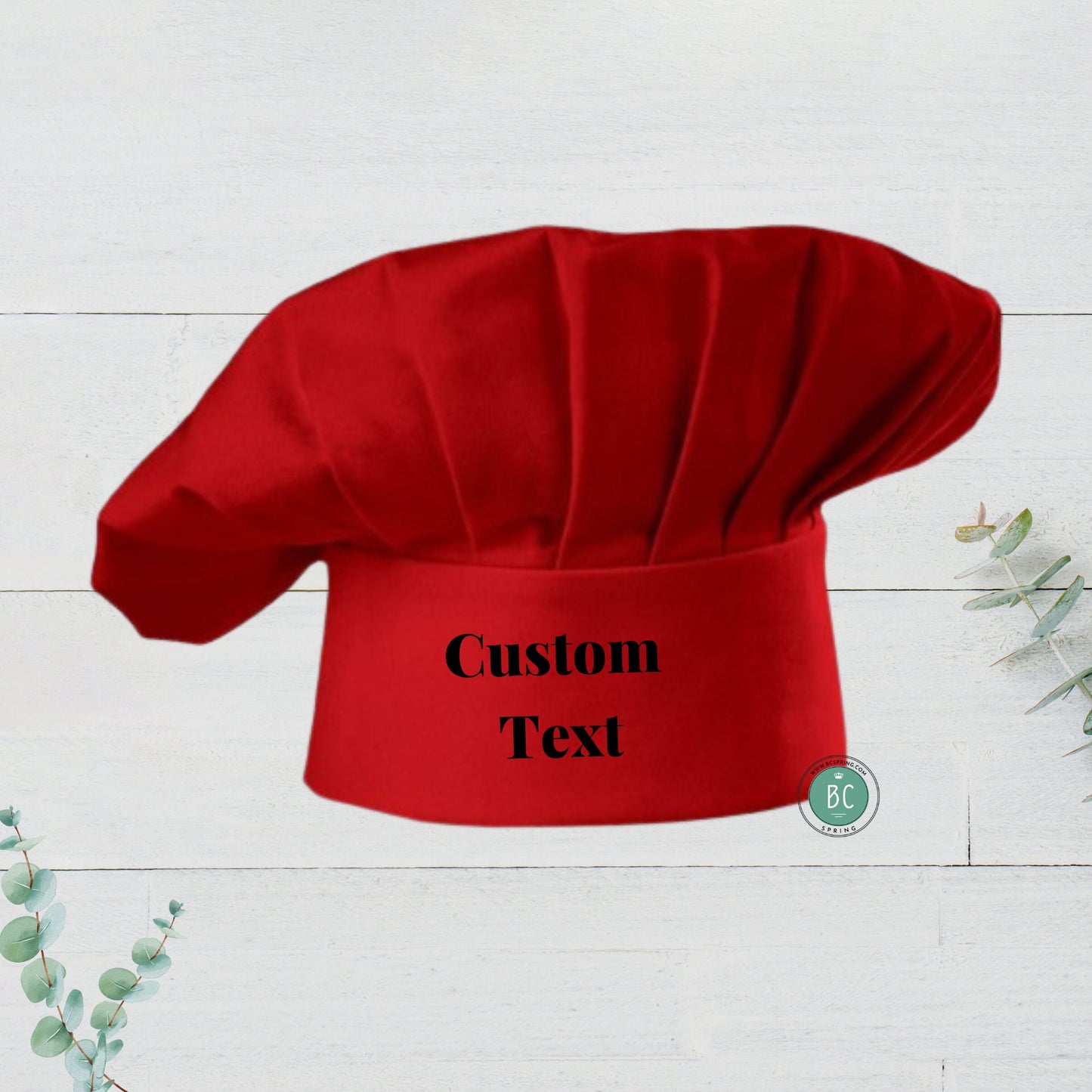 Custom Baker Hat, Personalized Chef Hat, Kitchen personalized gift, Text name hat, Custom printed Chef Hat