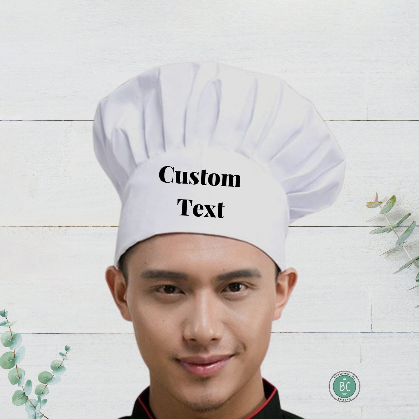 Custom Baker Hat, Personalized Chef Hat, Kitchen personalized gift, Text name hat, Custom printed Chef Hat