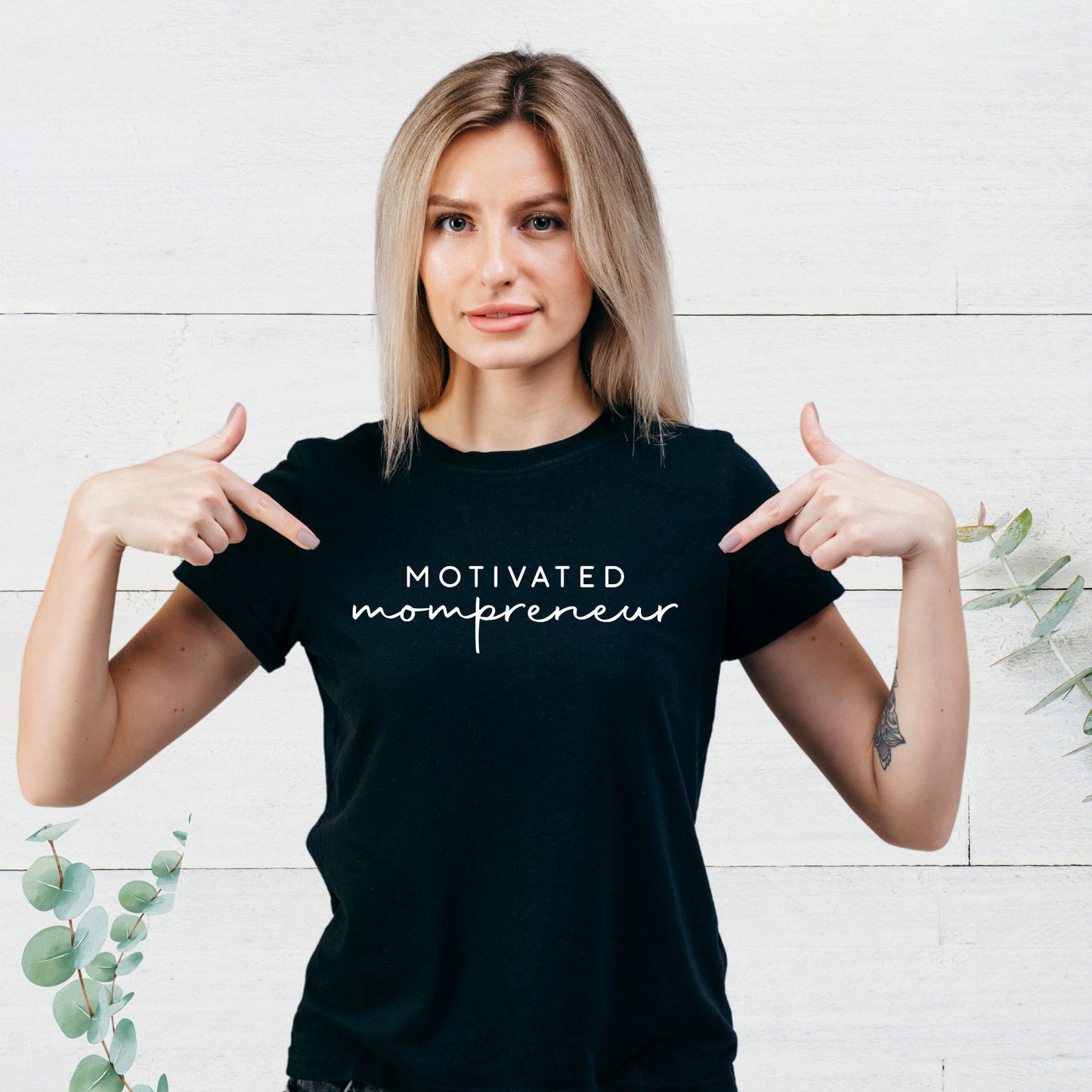 Mompreneur Tee, Women Personalized T-shirt, Mom shirt, Best Motivational gift for her.