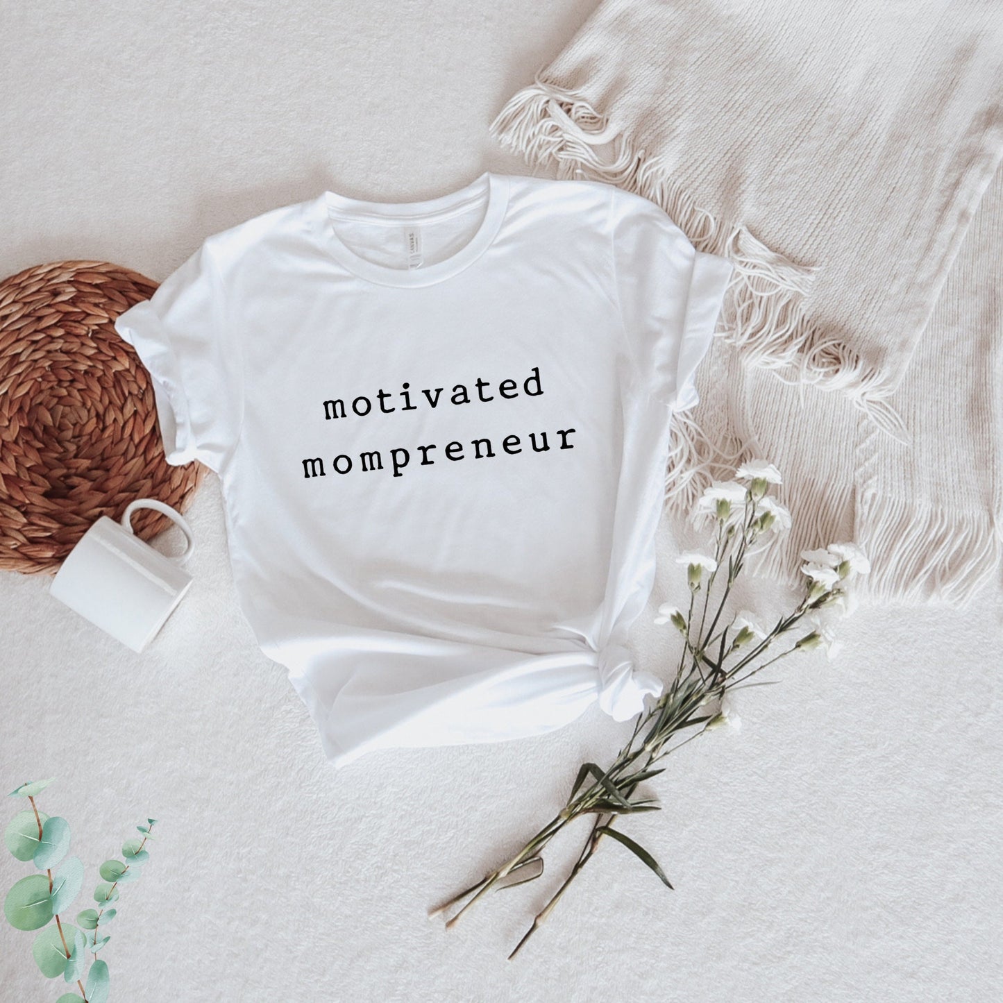 Mompreneur Tee, Women Personalized T-shirt, Mom shirt, Best Motivational gift for her.