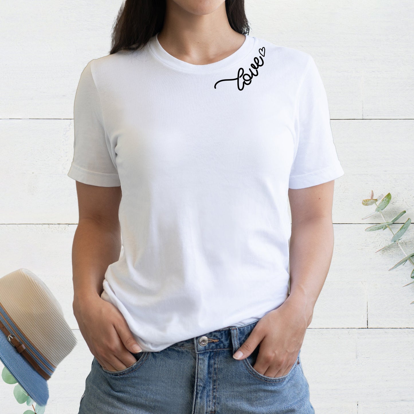 Love neckline Tee, Women Personalized T-shirt, Mom shirt, Best Motivational gift for her.