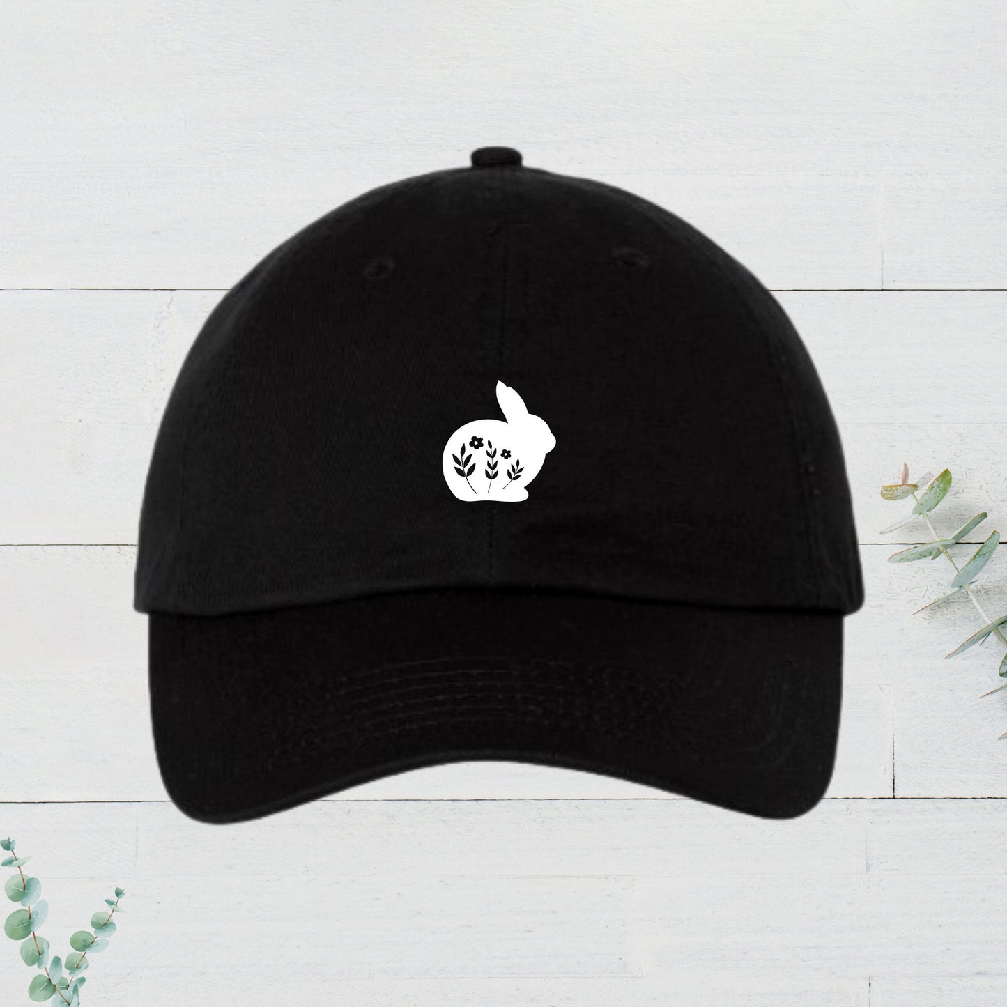 Bunny Baseball cap, Adjustable Printed Hat