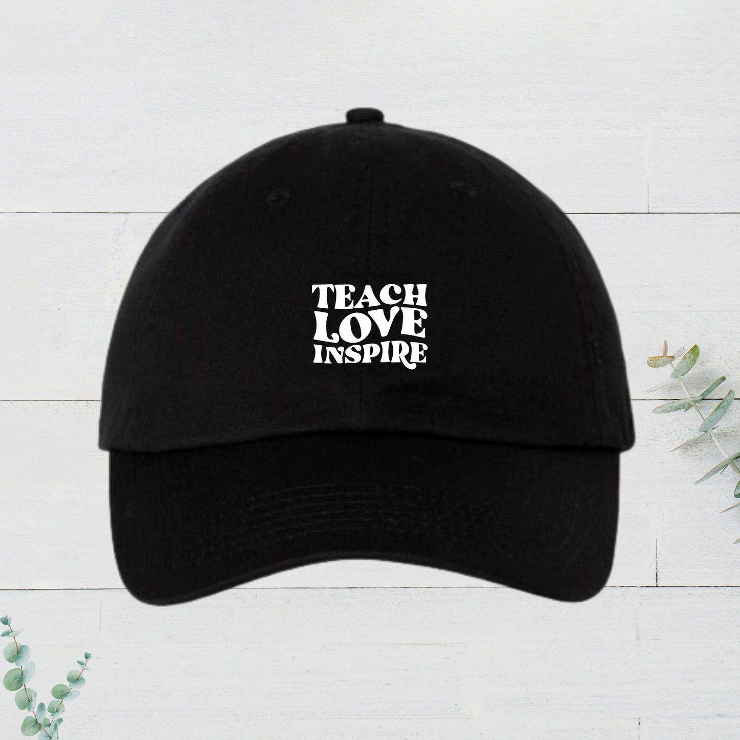 Teach, Love, Inspire, Baseball cap, Adjustable Printed Hat