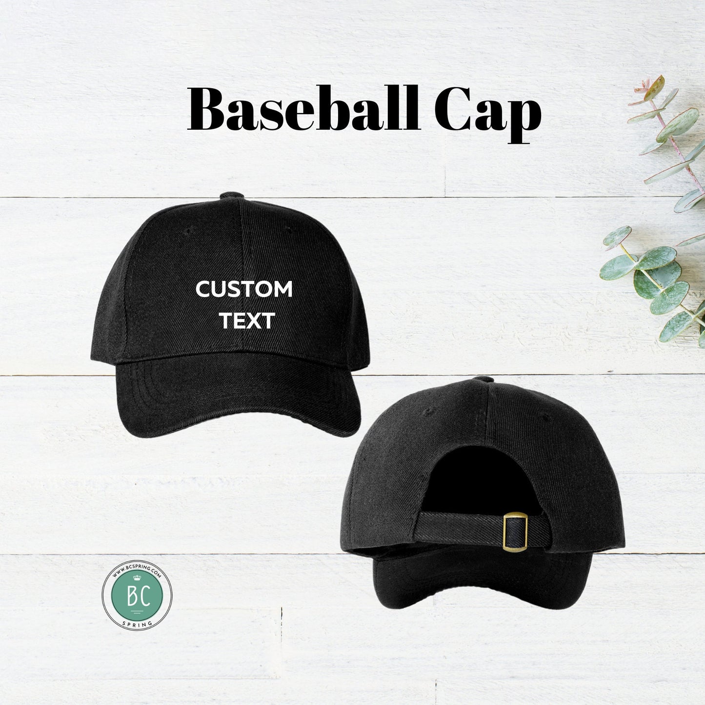 Personalized baseball cap, Custom printed cap, Text name cap/ Father's day gift